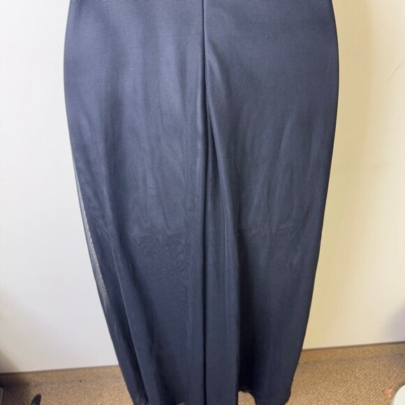 Vintage Y2K 90s Babydoll Pink Rose and Black Fairy Prom Gown Dress Size 8 - Picture 11 of 14